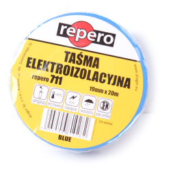 TAŚMA IZOLACYJNA REPERO 711E NIEBIESKA 19MMX20M