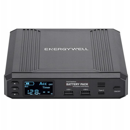 Powerbank do KAMER SAMOCHODOWYCH ENERGY WELL P6 8000mAh 102,4Wh wyświetlacz