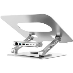 Unitek Podstawka pod laptop z odłączanym hubem USB-C HDMI 1,4, 4K PD 100W