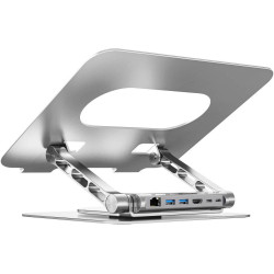 Unitek Podstawka pod laptop z odłączanym hubem USB-C HDMI 1,4, 4K PD 100W