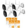 Zestaw 4 kamer IP Imou Bullet 2C 4MP IPC-F42P i 4 chmur Imou Protect
